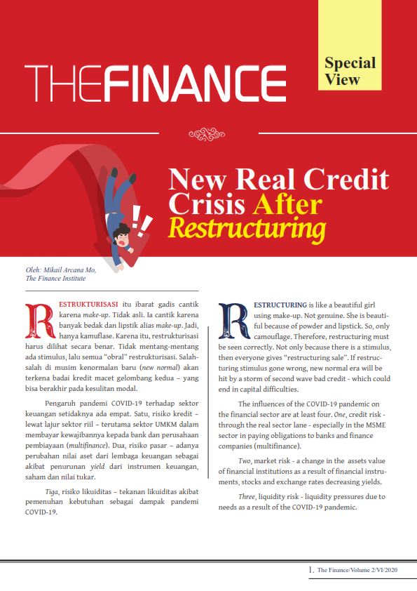 The Finance Edisi Bulan Juni 2020 : New Real Credit Crisis After  Restructuring (Free)